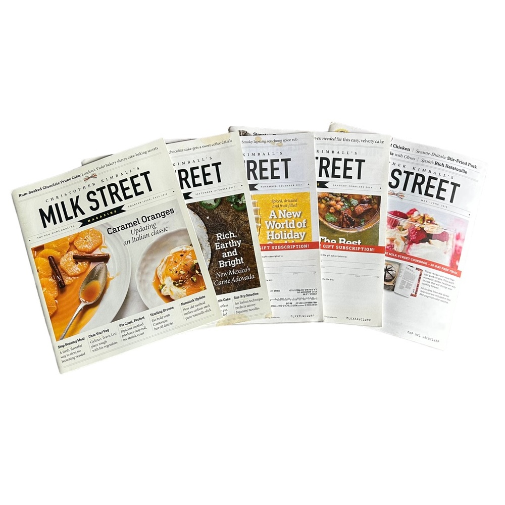 Lot of 5 Milk Street Magazine incl Charter Issue 2016 2017 2018